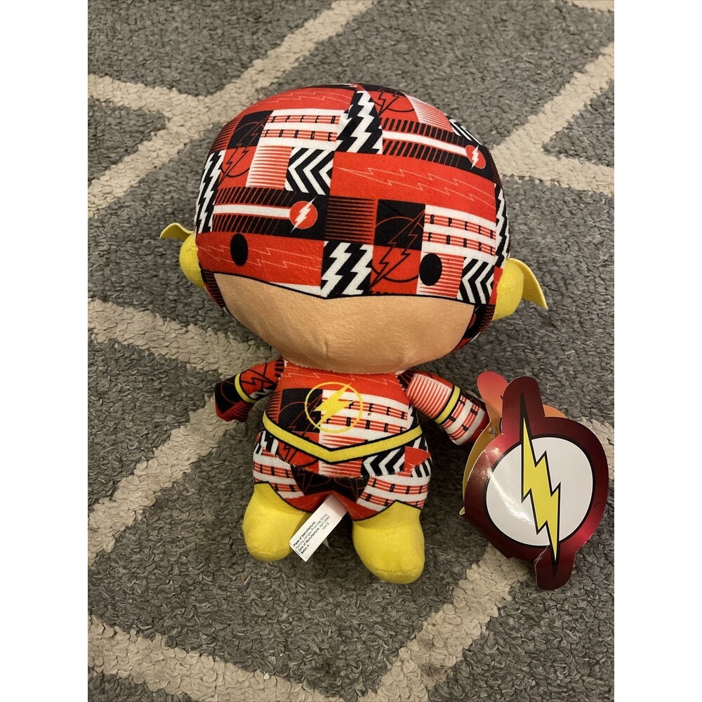 NEW 2023 10” DC JUSTICE LEAGUE CHIBI STICKER COSTUME FLASH PLUSH ACTION FIGURE